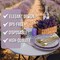 Trendables Fancy Plastic Wedding Dinnerware Set – Gold Disposable Forks Spoons Knives, 10” Charger Plates & 8” Dessert Plates – Elegant Reception, Holiday, Banquet & Special Event Supplies